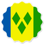Saint Vincent And The Grenadines Badge Seal