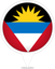 Antigua And Barbuda Bubble Marker