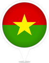 Burkina Faso Bubble Marker