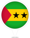 São Tomé and Príncipe Bubble Marker