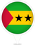 São Tomé and Príncipe Bubble Marker
