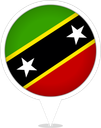 Saint Kitts And Nevis Bubble Marker