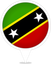 Saint Kitts And Nevis Bubble Marker