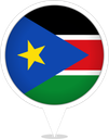South Sudan Bubble Marker