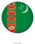 Turkmenistan Bubble Marker