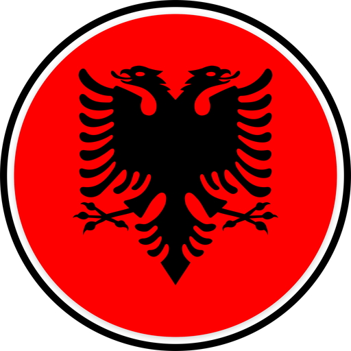 Albania Circle Badge