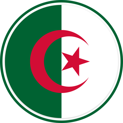Algeria Circle Badge