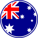 Australia Circle Badge