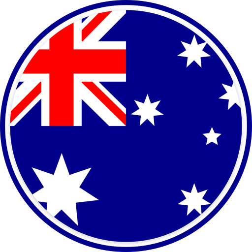 Australia Circle Badge