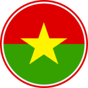 Burkina Faso Circle Badge