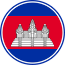 Cambodia Circle Badge