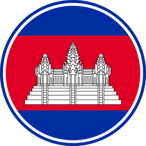 Cambodia Circle Badge