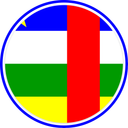Central African Republic Circle Badge