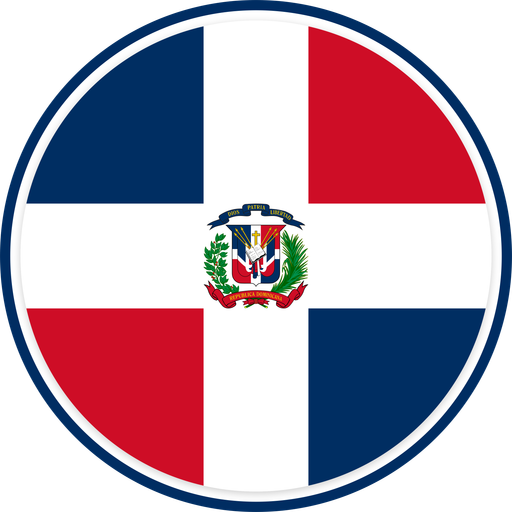 Dominican Republic Circle Badge