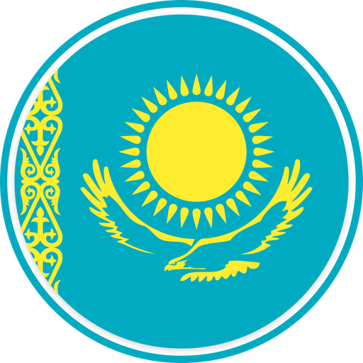 Kazakhstan Circle Badge