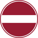 Latvia Circle Badge