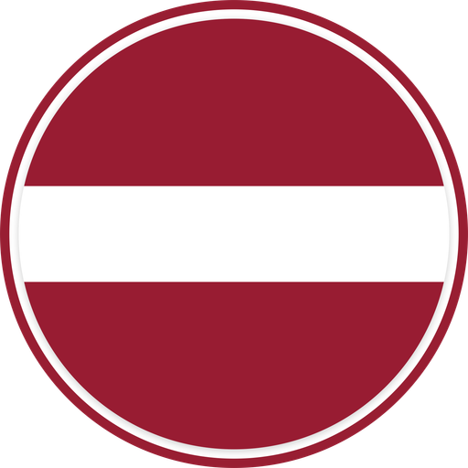 Latvia Circle Badge
