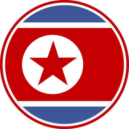 North Korea Circle Badge