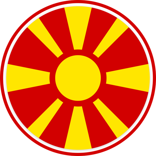 North Macedonia Circle Badge