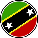 Saint Kitts And Nevis Circle Badge