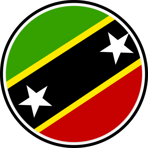 Saint Kitts And Nevis Circle Badge