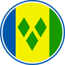 Saint Vincent And The Grenadines Circle Badge