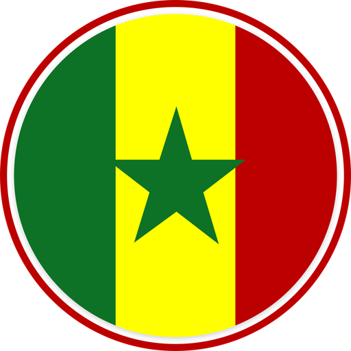 Senegal Circle Badge