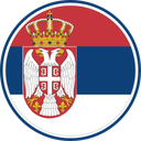 Serbia Circle Badge