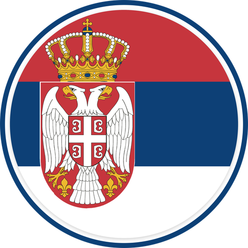 Serbia Circle Badge