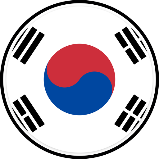 South Korea Circle Badge