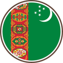 Turkmenistan Circle Badge