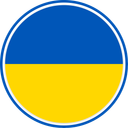 Ukraine Circle Badge