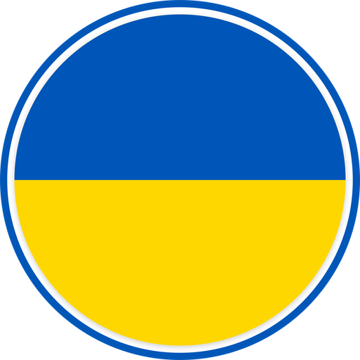 Ukraine Circle Badge