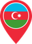 Azerbaijan Color Pin