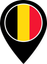 Belgium Color Pin