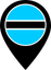 Botswana Color Pin
