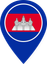 Cambodia Color Pin