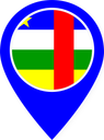 Central African Republic Color Pin