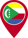 Comoros Color Pin