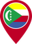 Comoros Color Pin