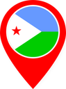 Djibouti Color Pin