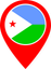 Djibouti Color Pin