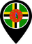 Dominica Color Pin