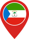 Equatorial Guinea Color Pin
