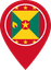 Grenada Color Pin