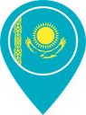 Kazakhstan Color Pin
