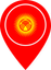 Kyrgyzstan Color Pin