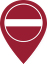 Latvia Color Pin