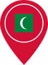 Maldives Color Pin