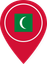 Maldives Color Pin